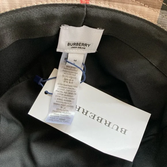 Burberry Classic Check Bucket Hat - Brown and Red - Picture 5 of 6